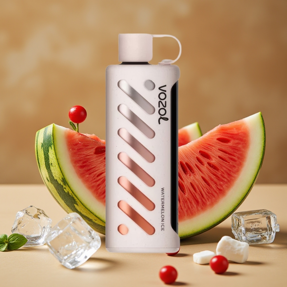 VOZOL Gear Shisha 25000 Puffs - 30 Sabores Deliciosos, 5mg/ml, 1000mAh, Melancia Ice