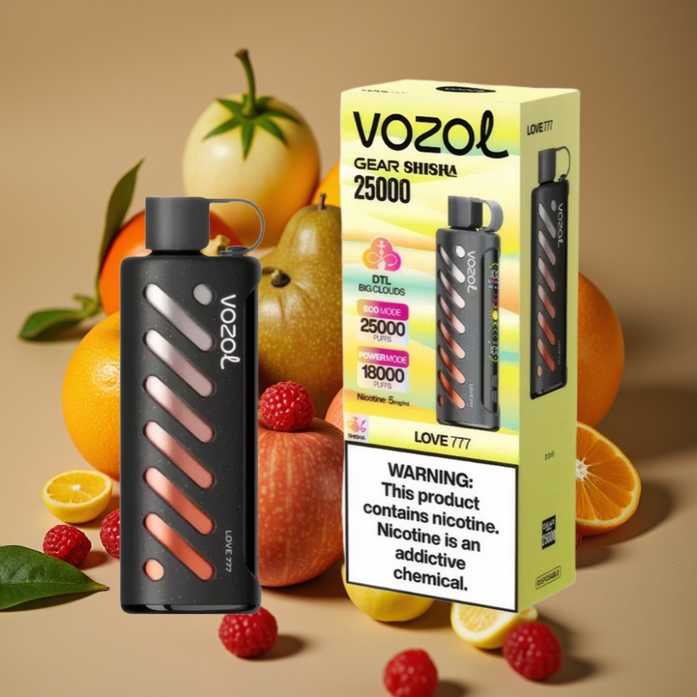 VOZOL Gear Shisha 25000 Puffs - 30 Sabores Deliciosos, Dual Mesh, 1000mAh, 5mg/ml