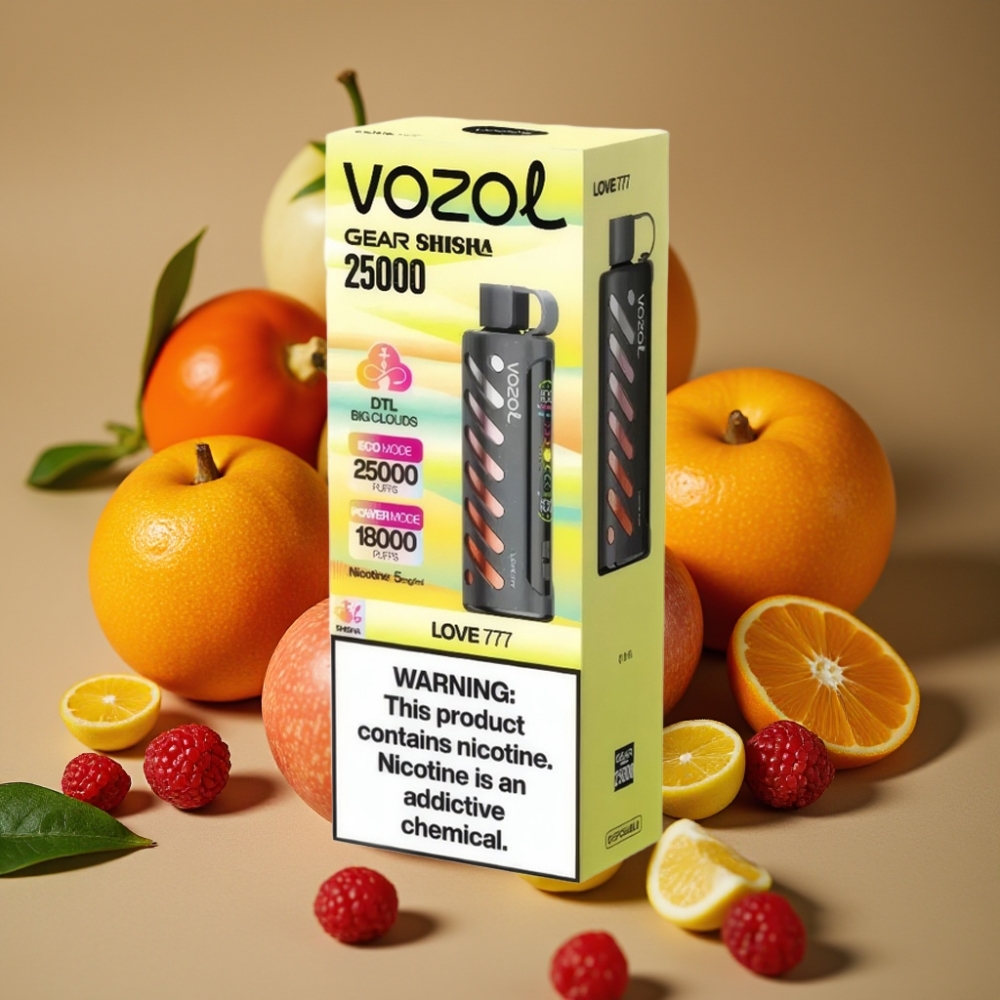 VOZOL Gear Shisha 25000 Puffs - 30 Sabores Deliciosos, Dual Mesh, 1000mAh, 5mg/ml