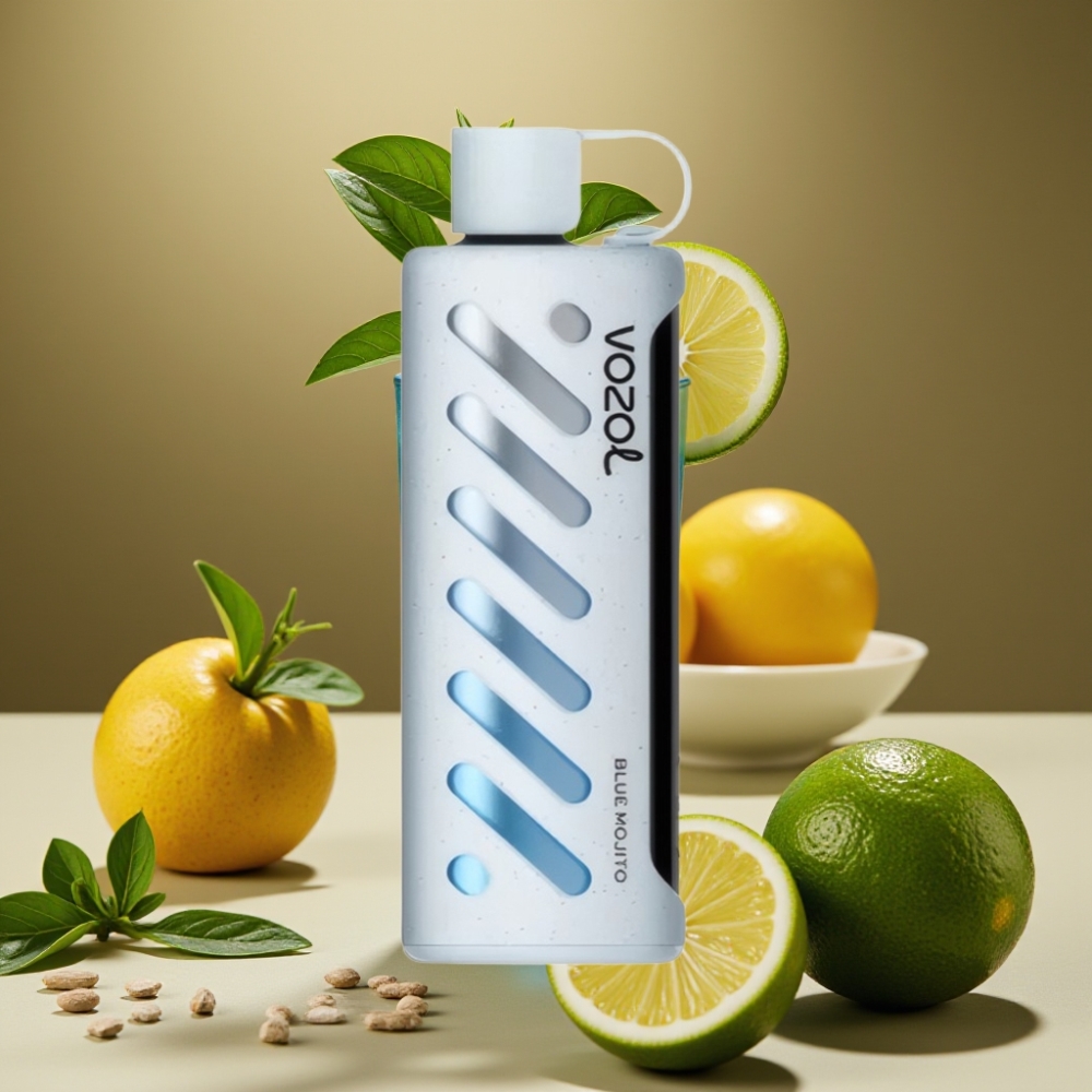 VOZOL Gear Shisha 25000 Puffs - 30 Sabores Deliciosos, Dual Mesh, 5mg/ml, Blue Mojito