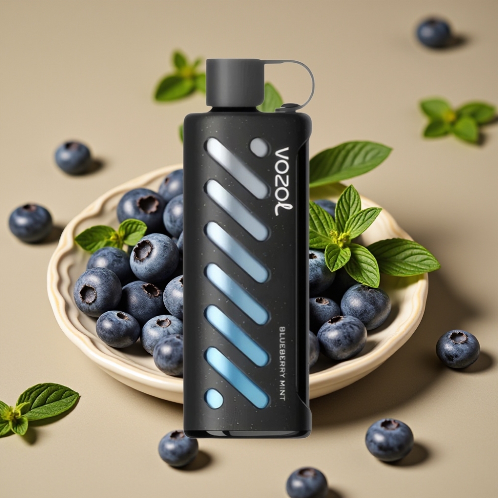 VOZOL Gear Shisha 25000 Puffs - 30 Sabores Deliciosos, Menta Mirtilo, 5mg/ml, 1000mAh