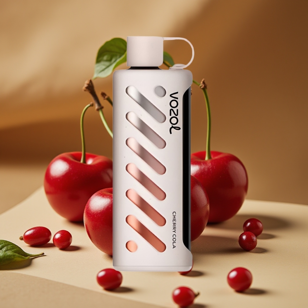 VOZOL Gear Shisha 25000 Puffs - 30 Sabores, S.i.L.C Tech, Bateria 1000mAh, Cereja Cola