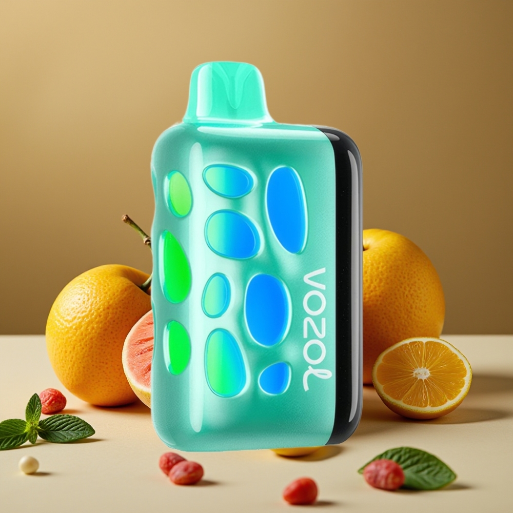VOZOL RAVE 40000 Disposable Vape Menta Refrescante com Brilho Vibrante e Carregamento Rápido
