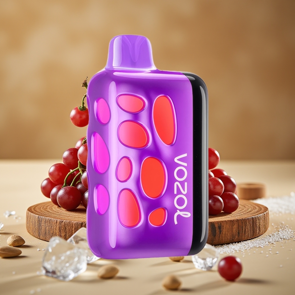 VOZOL RAVE 40000 Vape Descartável Uva Gelada com Brilho Vibrante 270° e Modo Festa Sincronizado