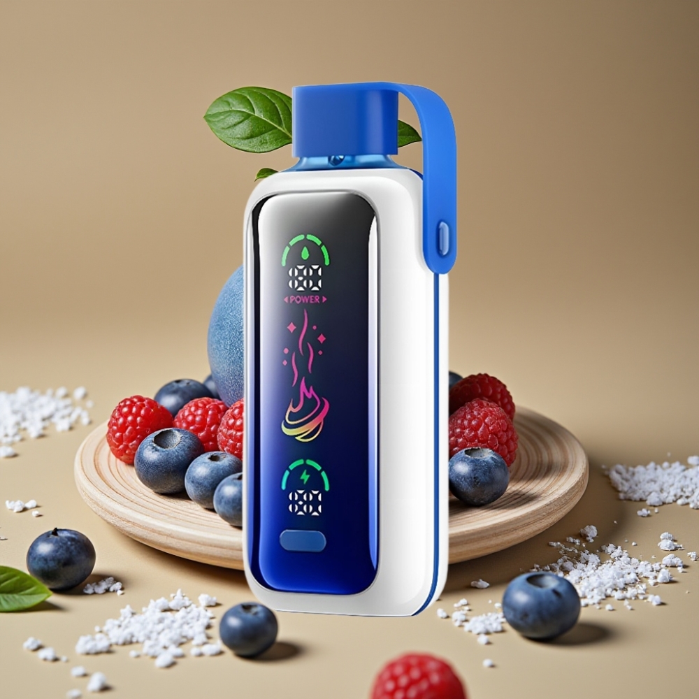 VOZOL Star 20000 Puffs Tela Espelhada HD 2.2" Dual Mesh Menta Azul Gelada