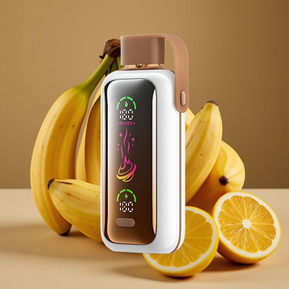 VOZOL Star 20000 Puffs com Tela Espelho HD 2.2", Bateria 650mAh e Sabor Dragão Morango-Banana