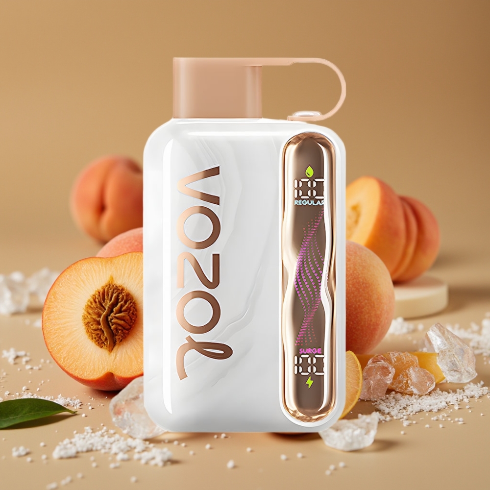 VOZOL STAR 40000 Disposable Vape Pêssego Gelo – 1000mAh, Tipo-C, 20/50mg/ml