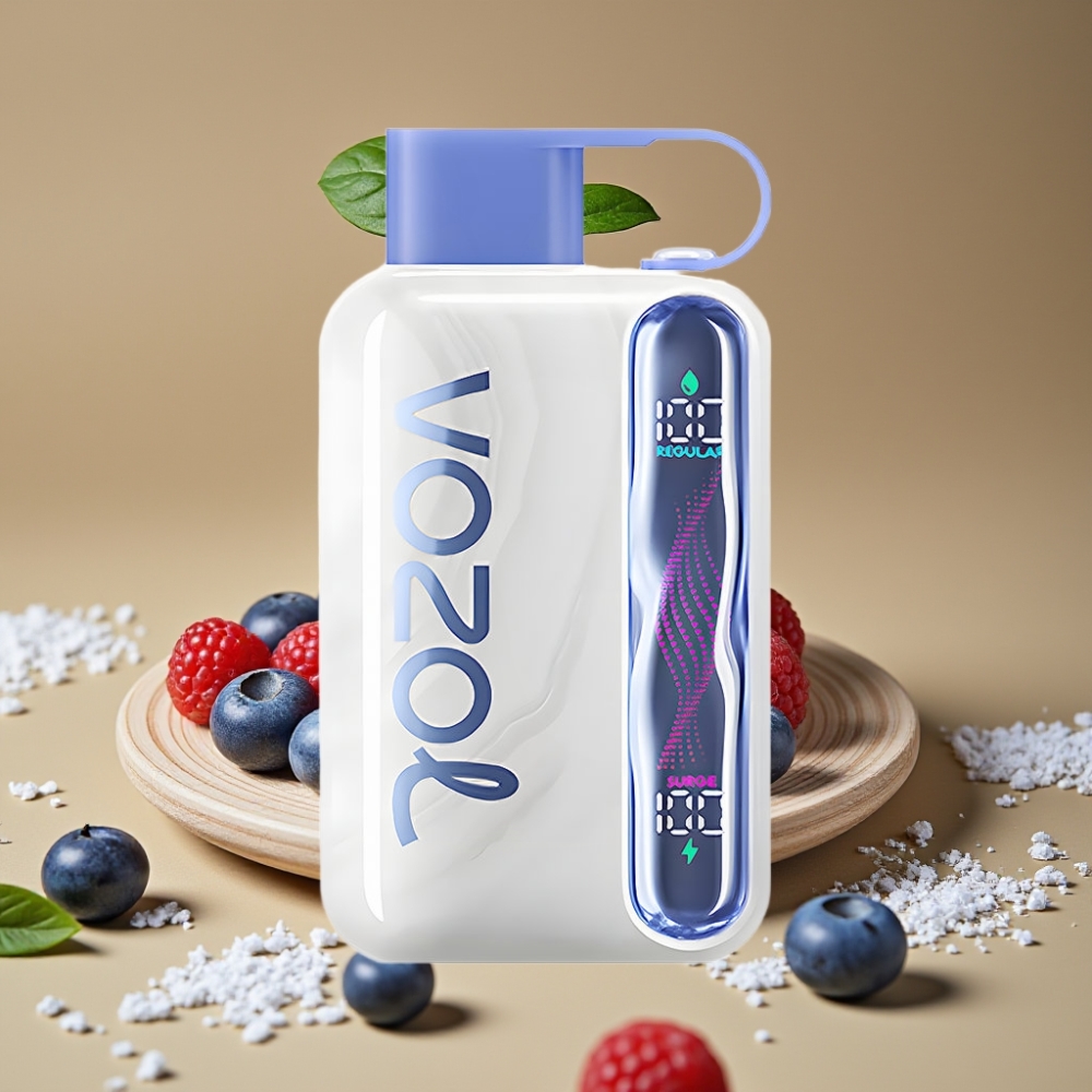 VOZOL STAR 40000 Puffs Vape Descartável Blue Razz Ice – 1000mAh, Tipo-C, 20/50mg/ml