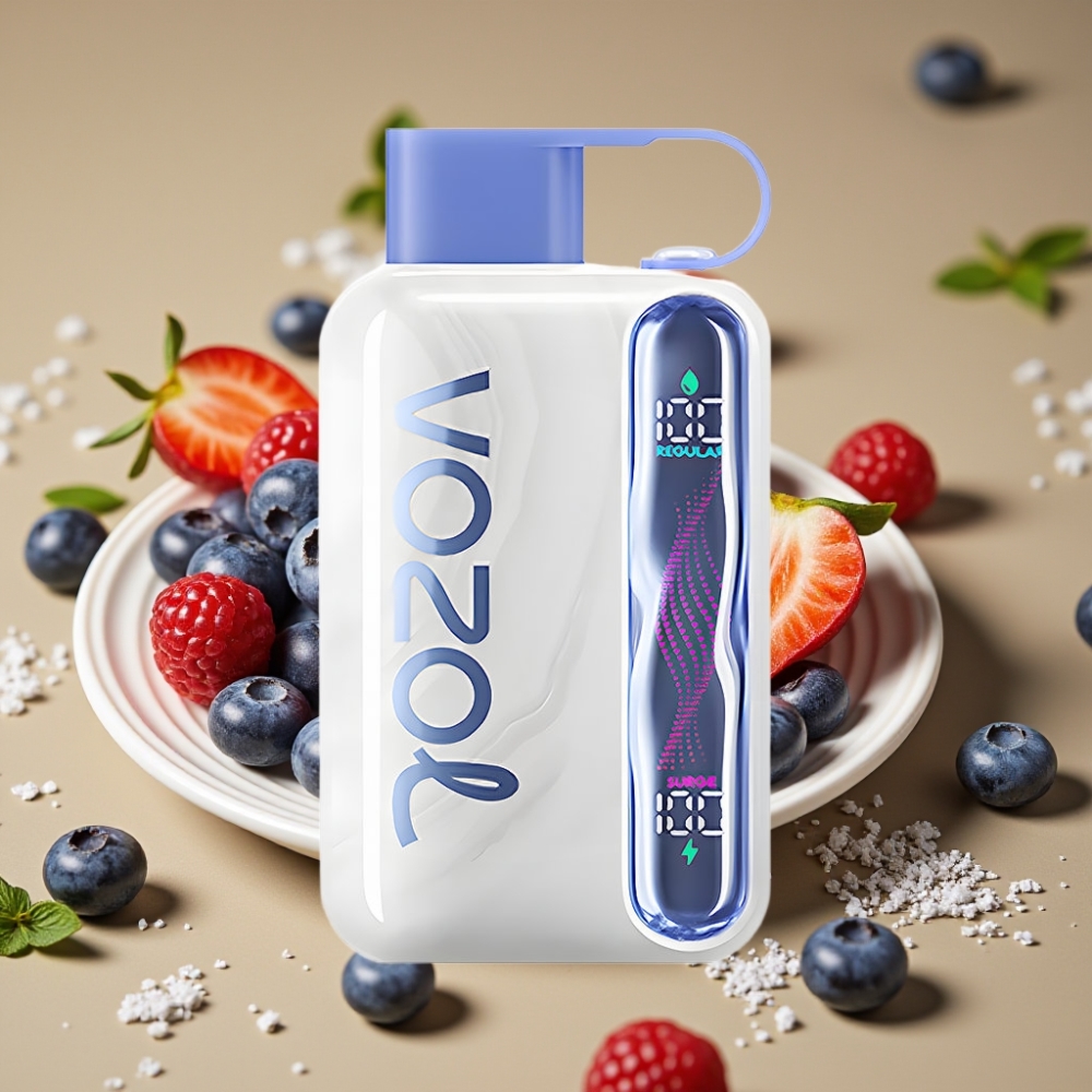 VOZOL STAR 40000 Puffs Vape Descartável Mirtilo Gelo – 1000mAh, Tipo-C, 20/50mg/ml
