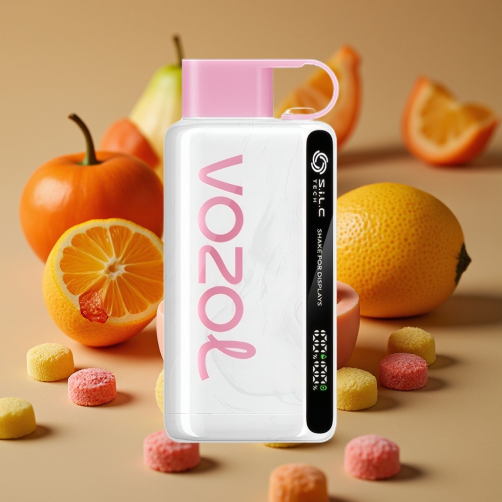 VOZOL STAR 9000/12000 Disposable Vape Creme Savers Doce com Recarga Rápida 30% e Proteção de Bocal