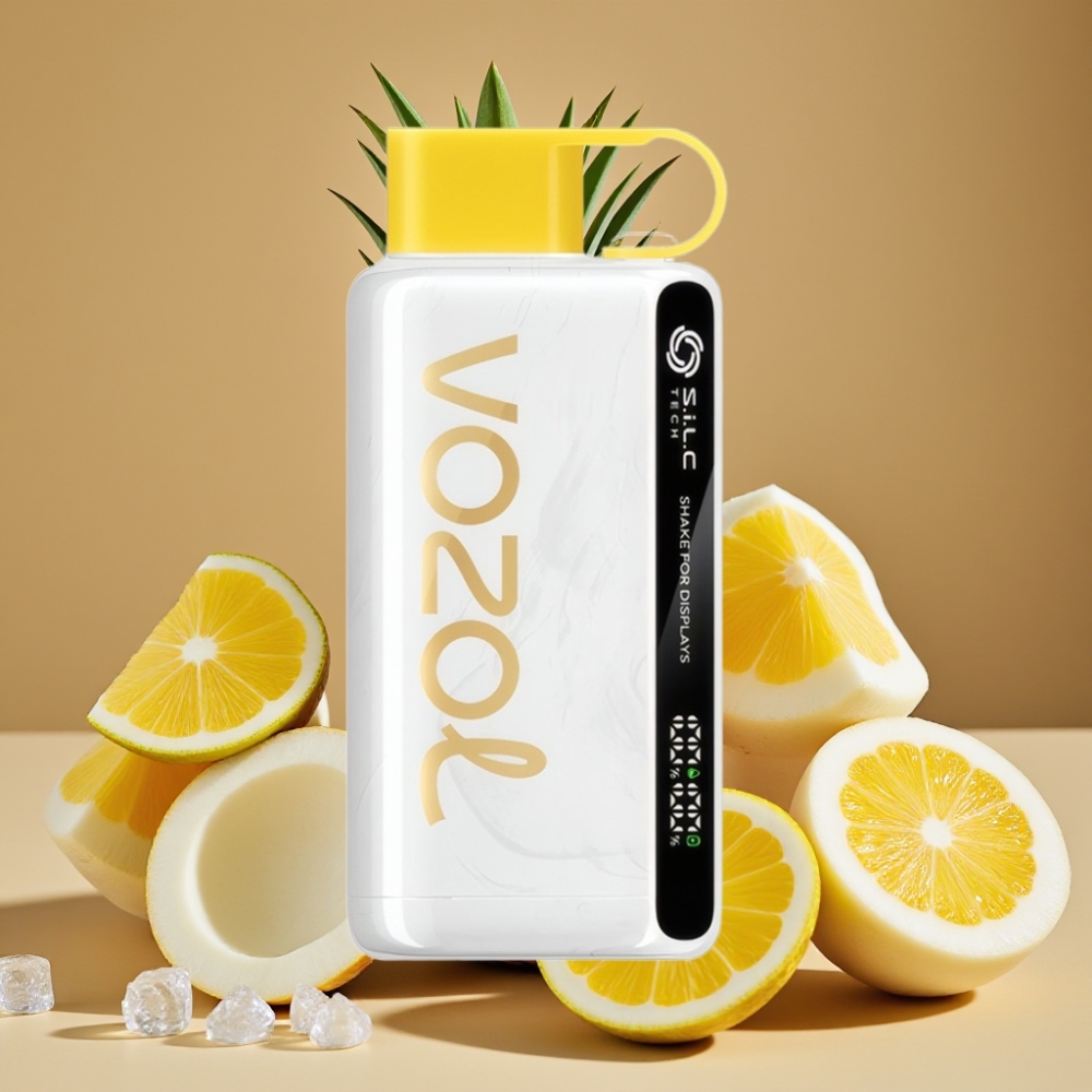 VOZOL STAR 9000/12000 Vape Descartável Abacaxi Coco Gelado com Recarga Rápida 30% e Bateria 650mAh