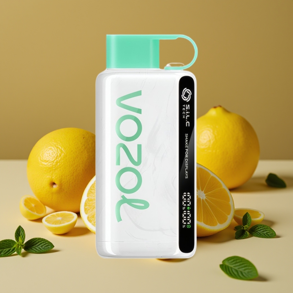 VOZOL STAR 9000/12000 Vape Descartável Limão Menta com Recarga Rápida 30%, S.i.L.C TECH e Bateria 650mAh