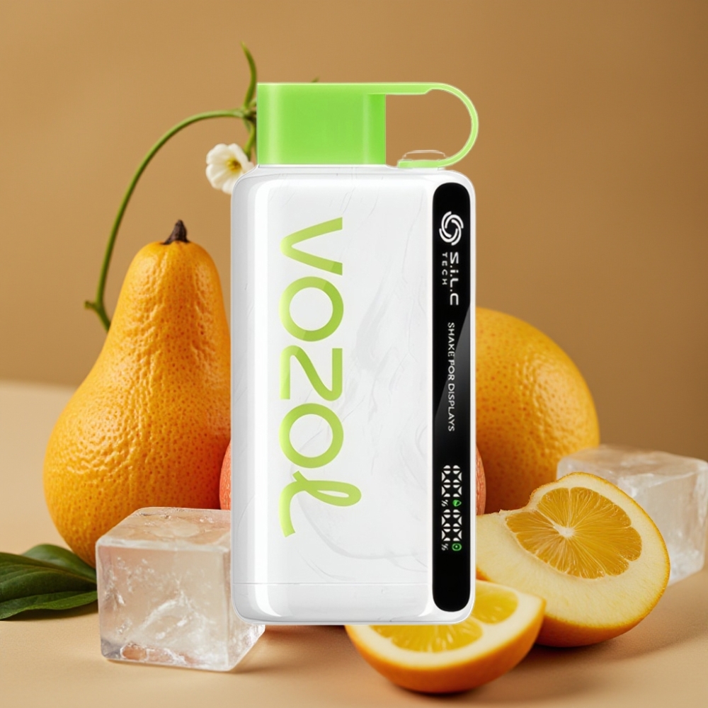 VOZOL STAR 9000/12000 Vape Descartável Maçã Verde Gelada com S.i.L.C TECH e Recarga Rápida 30%