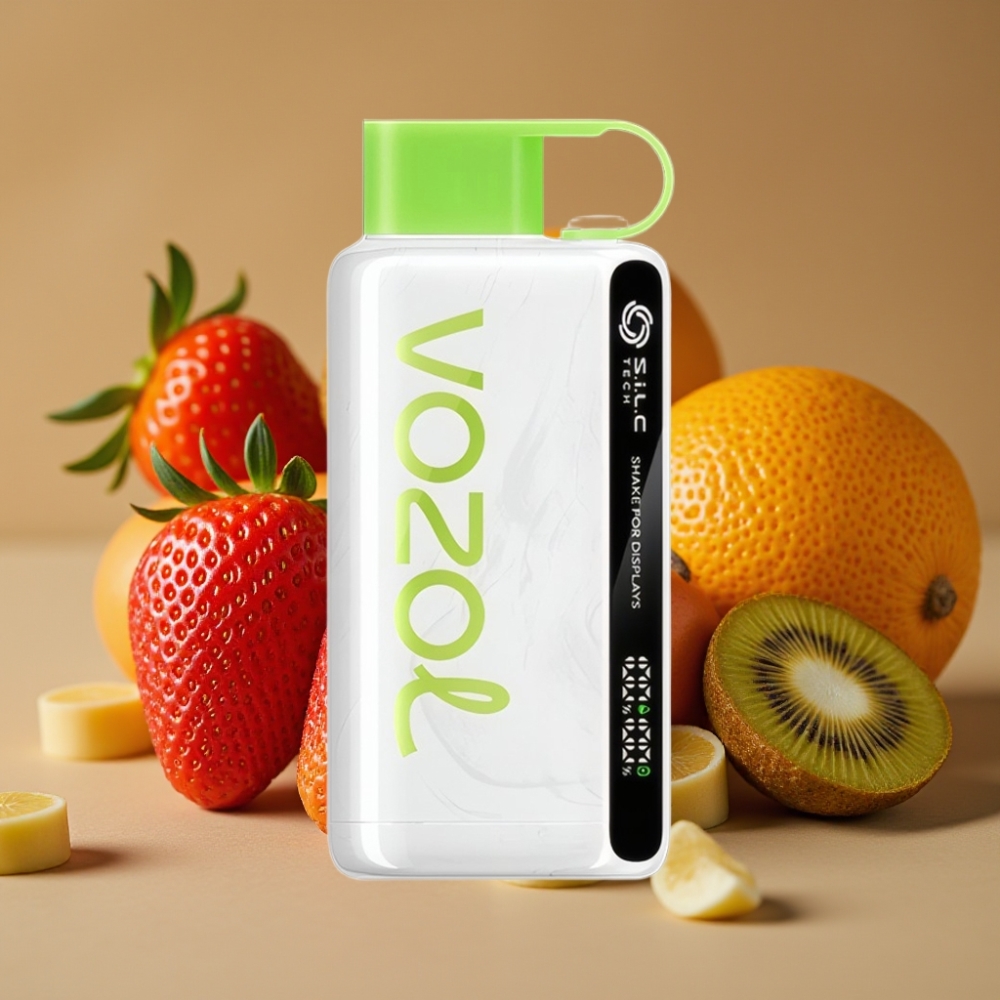 VOZOL STAR 9000/12000 Vape Descartável Morango Kiwi com Recarga Rápida 30% e S.i.L.C TECH