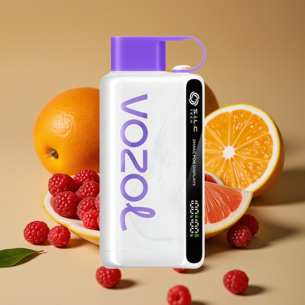 VOZOL STAR 9000/12000 Vape Descartável com S.i.L.C TECH, Recarga Rápida 30%, e Sabores Manga Toranja Cranberry