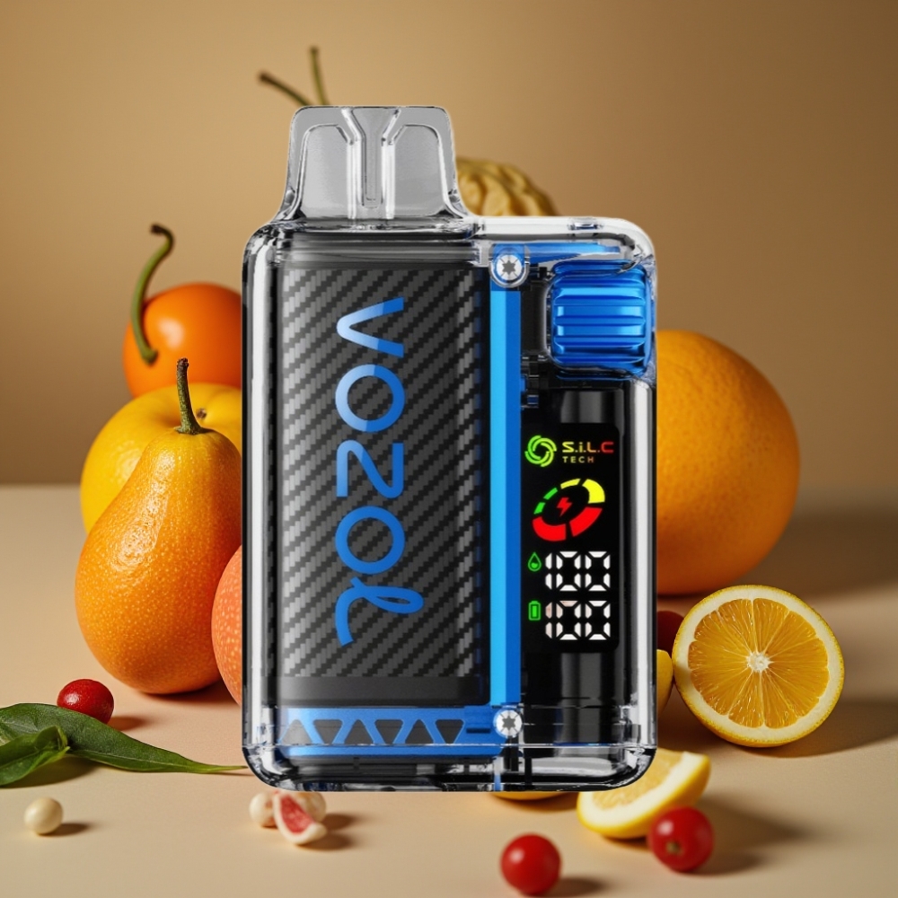 VOZOL Vista 20000 Puffs Recarregável com Bateria 650mAh, Tela OLED e Bobina Dual Mesh S.i.L.C Tech